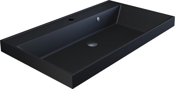 Мебельная раковина Uperwood Classic Quartz 291030008 80 см, матовая черная, уголь