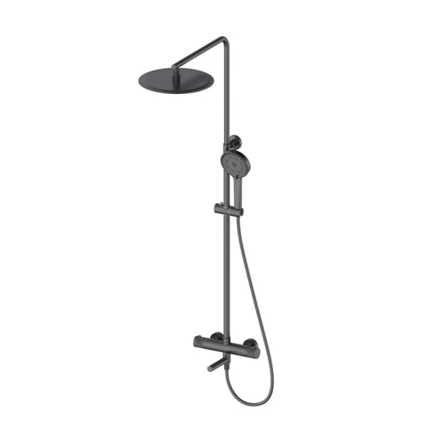 Душевая стойка Oliveeka Y OL-739902-BGM, матовый оружейный металл