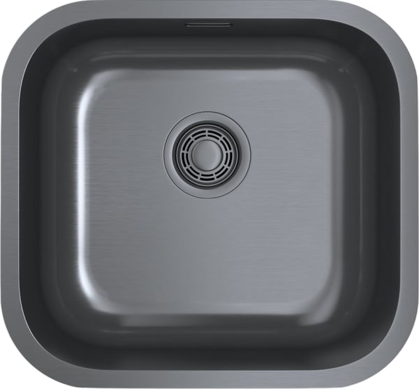 Мойка кухонная Omoikiri Omi 44-U/IF GM вороненая сталь