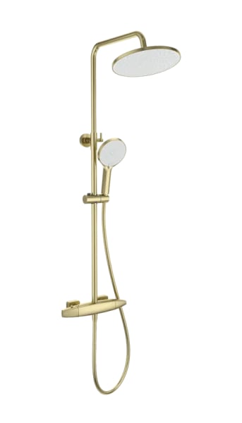 Душевая стойка Wonzon & Woghand NEO WW-B3035-A1-BG, брашированное золото