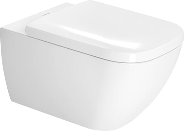 Унитаз подвесной Duravit Happy D.2 2221090000 64590000 с микролифтом, глянцевый белый
