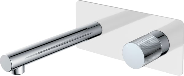 Смеситель для раковины Boheme Stick 125-WCR.2 С ВНУТРЕННЕЙ ЧАСТЬЮ, white, touch chrome