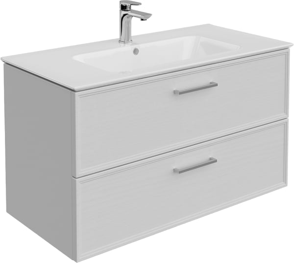 Тумба под раковину без столешницы KERAMA MARAZZI Piano Classic 95 подвесная, ясень белый матовый