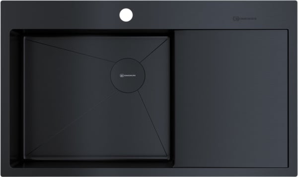 Мойка кухонная Omoikiri Akisame 86-L Side-GB графит