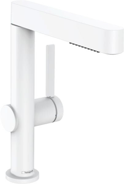 Смеситель для раковины Hansgrohe Finoris 230 76063700 матовый белый