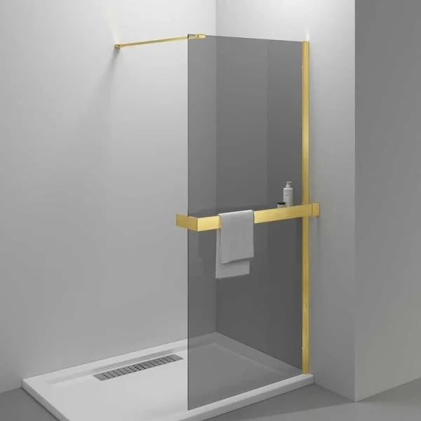 Душевая перегородка Vincea Walk-in HR VSW-4HR100CGG 100 см, профиль брашированное золото, стекло тон