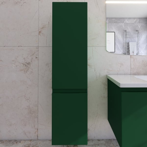 Шкаф-пенал для ванной Caprigo Forte 35 R бутылочное стекло