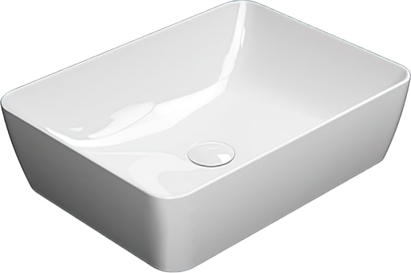Накладная раковина GSI Nubes 9037PVC11 50x38, белая