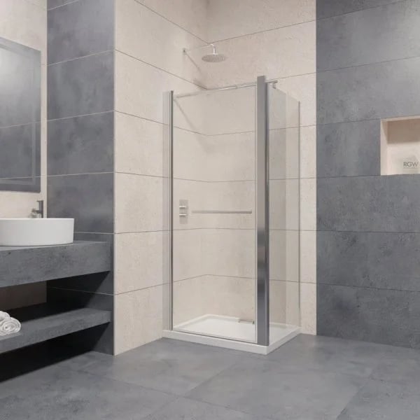 Душевой уголок RGW Passage PA-03+90 см (87-88,5)x90x185 профиль хром, стекло прозрачное