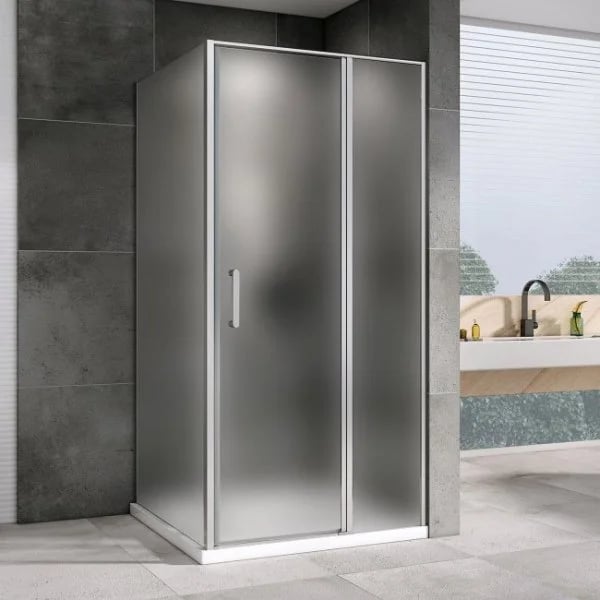 Душевой уголок Abber Sonnenstrand AG04110MS-S80M 110x80, профиль хром, стекло матовое