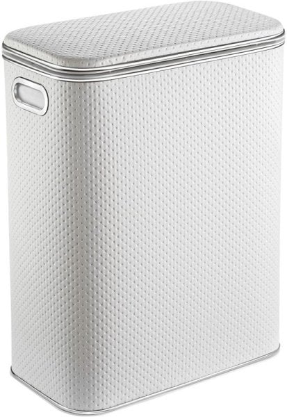 Корзина для белья Geralis PWH-B белая, хром, стандартная