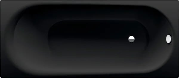 Стальная ванна Bette Comodo 180x80 см, встраиваемая, черная матовая, с самоочищающимся покрытием