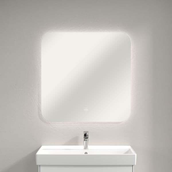 Зеркало Villeroy & Boch More to See Lite A4628000 80х80 с LED-подсветкой, 6500 K