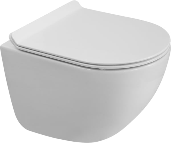 Унитаз подвесной BelBagno Amanda BB051CH-TOR-FC BB2011SC с микролифтом, безободковый, белый