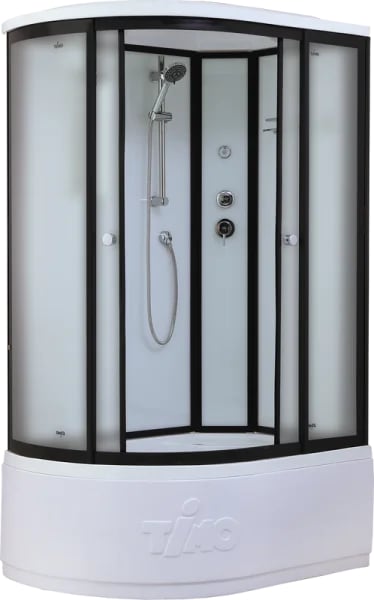 Душевая кабина Timo Standart T-6620BFR Black Fabric R с высоким поддоном