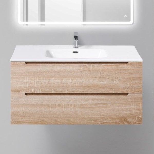 Тумба под раковину без столешницы BelBagno Etna 100 rovere bianco