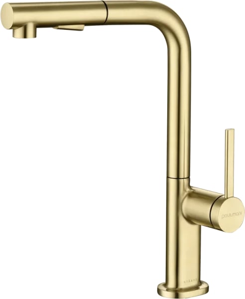 Смеситель для кухни Paulmark Neo Ne214419-SBG светлое брашированное золото