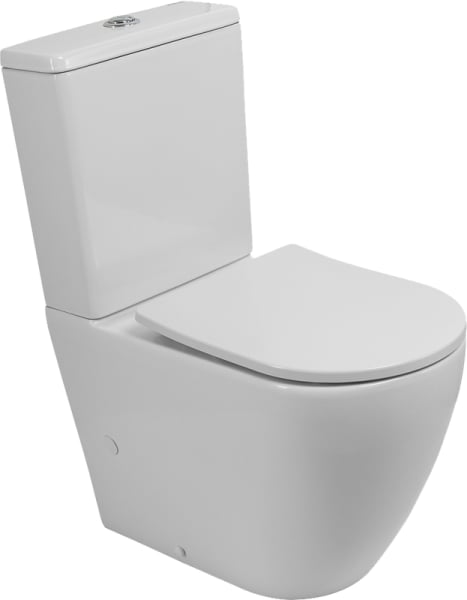 Унитаз-компакт напольный BelBagno Sfera-r BB2141CP-TOR BB2031SC с микролифтом, безободковый, белый
