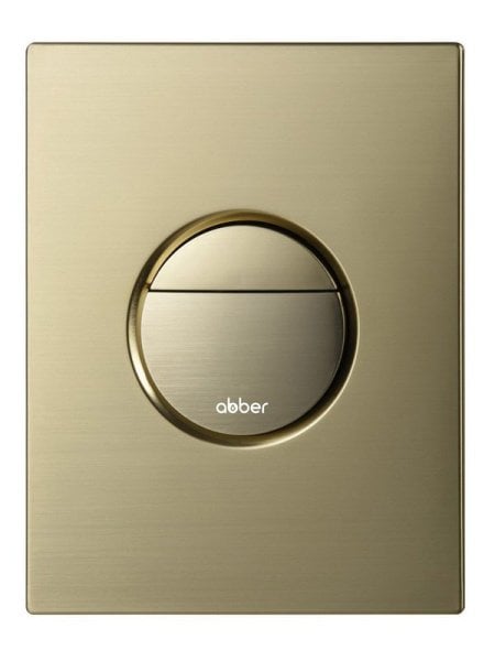 Кнопка смыва для инсталляции Abber AC0126BG АБС-пластик, цвет брашированное золото