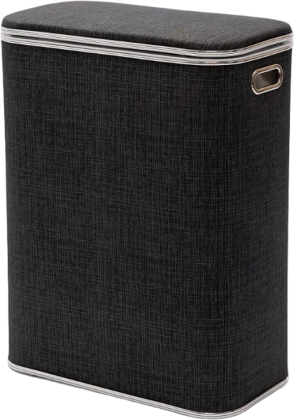 Корзина для белья Geralis BBH-B темно-серая, хром, стандартная