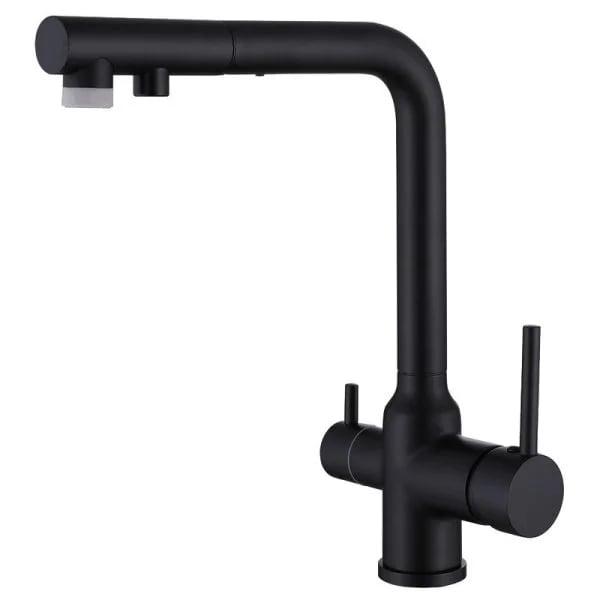Смеситель для кухни Abber Emotion AF8814B, матовый черный