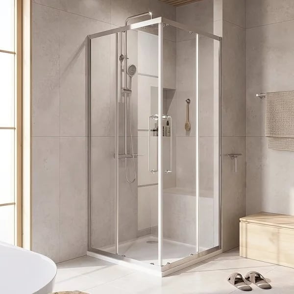 Душевой уголок Cezares Relax RELAX-304-A-2-90-C-CR 90x90, профиль глянцевый хром