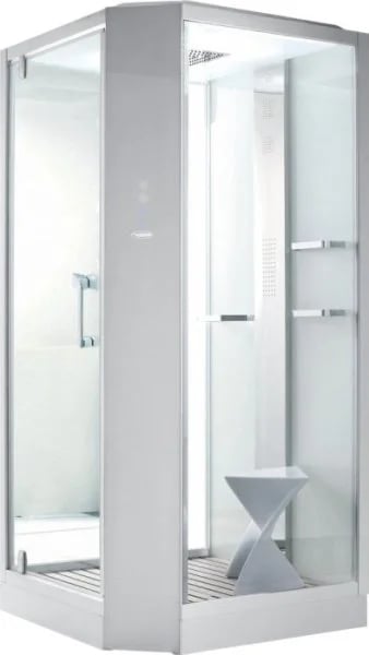 Душевая кабина Orans SR-89101LS, белая, с хамамом и сиденьем