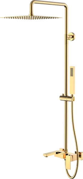 Душевая стойка Boheme Qubic 478-G, shinny gold