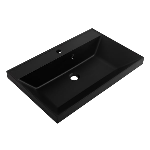 Мебельная раковина BelBagno BB700/450-LV-ART-AST-NERO черная матовая