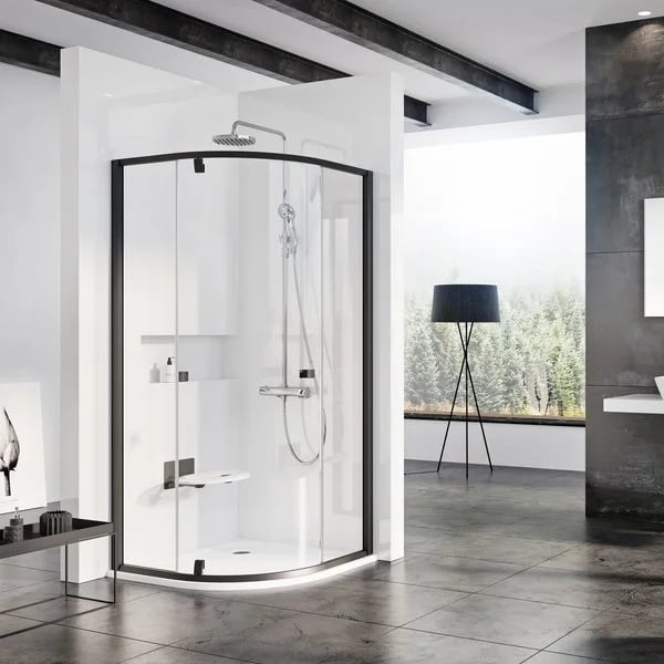Душевой уголок Ravak Pivot PSKK3-100 Transparent, профиль черный