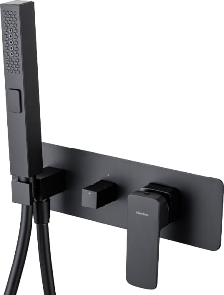 Встраиваемый смеситель для душа Allen Brau Infinity 5.21011-31 С ВНУТРЕННЕЙ ЧАСТЬЮ, чёрный матовый