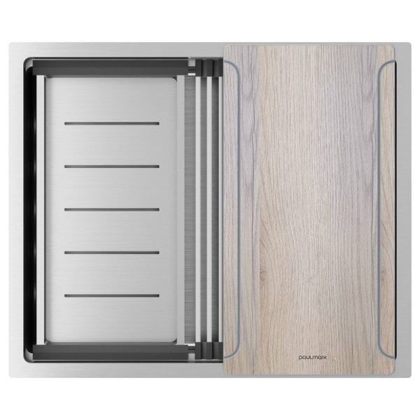 Мойка кухонная Paulmark Next-Multi Sink 54 UNI PM785445-L-BS брашированная нержавеющая сталь