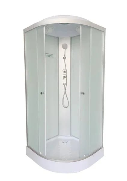 Душевая кабина DTO LM901 100х100, профиль хром, стекло матовое