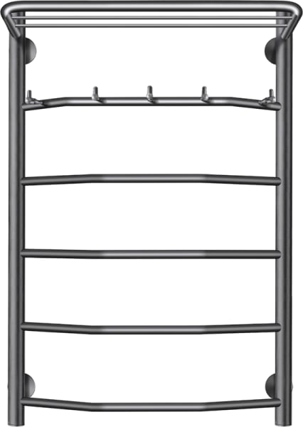 Полотенцесушитель электрический Secado Агата 1 КСП 80x50, графит, R