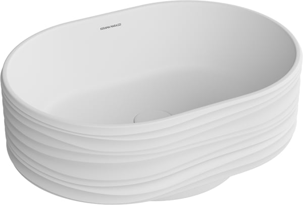 Накладная раковина KERAMA MARAZZI Sabbia 50 белая матовая