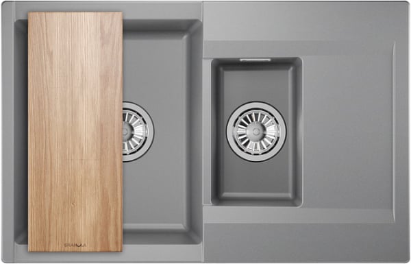 Мойка кухонная Granula Estetica 7808, алюминиум