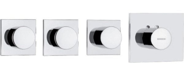 Термостатический смеситель встраиваемый Bossini OKI 3 Outlets LP Z031205 для ванны с душем, хром