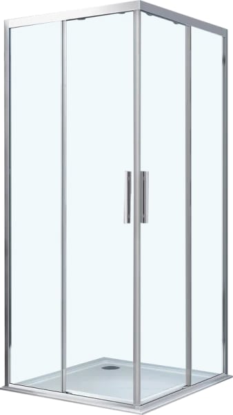 Душевой уголок Vincea Soft VSS-3SO100CL 100x100, профиль хром, стекло прозрачное