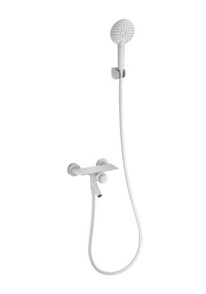 Смеситель для ванны с душем Wonzon & Woghand WW-FE05L221-MW, матовый белый