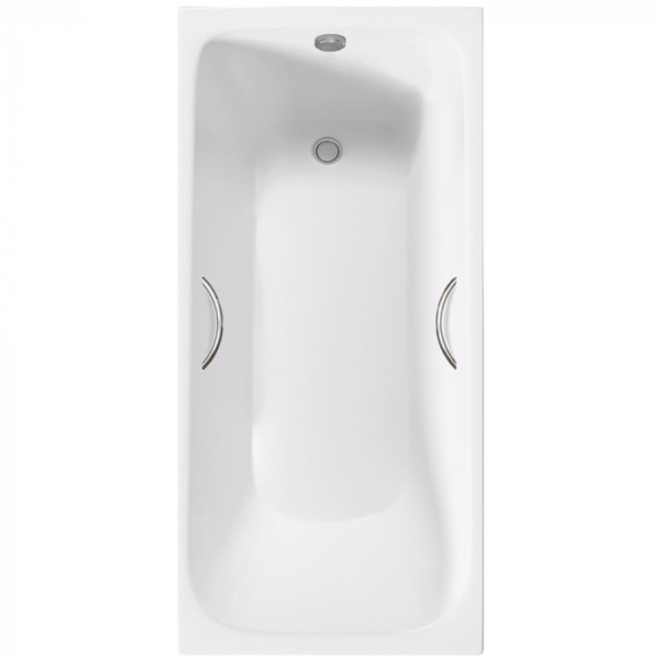 Чугунная ванна Delice Continental PLUS 170х75 см, с отверстиями для ручек
