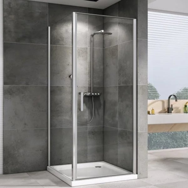 Душевой уголок Abber Sonnenstrand AG04100-S80 100x80, профиль хром, стекло прозрачное