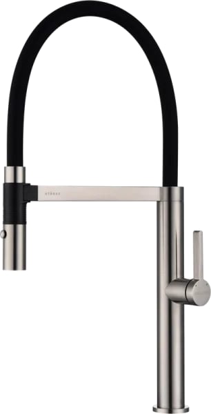 Смеситель для кухни Paulmark Leader Le214101-NI с гибким изливом, никель