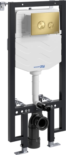 Система инсталляции для унитазов Wasserkraft Vils 56TLT.010.ME.MG01, с кнопкой смыва матовое золото