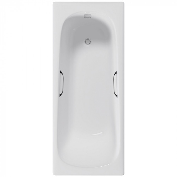 Чугунная ванна Delice Continental 150x70 см, с отверстиями для ручек