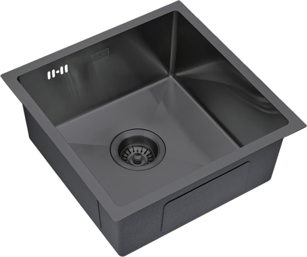 Мойка кухонная S.K.Sanitary SKS 4444 GRAFIT с сифоном