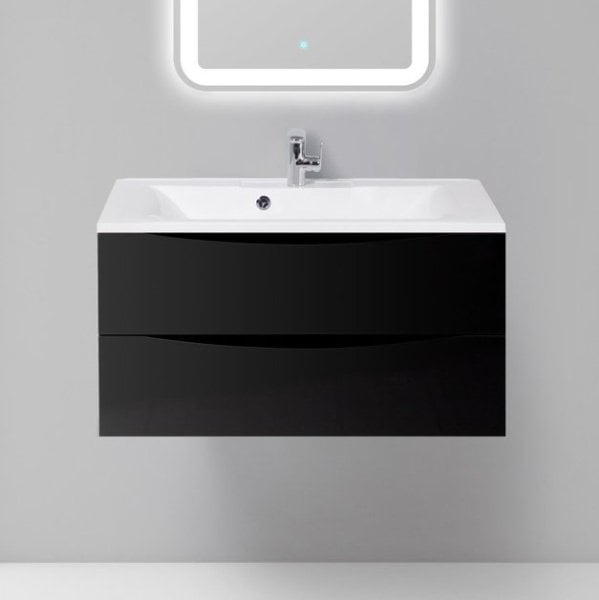 Тумба под раковину без столешницы BelBagno Marino 90 nero lucido