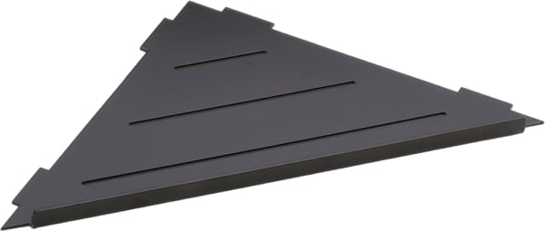 Полка Bemeta Cytro 101302430 угловая, с ограничителем, черная