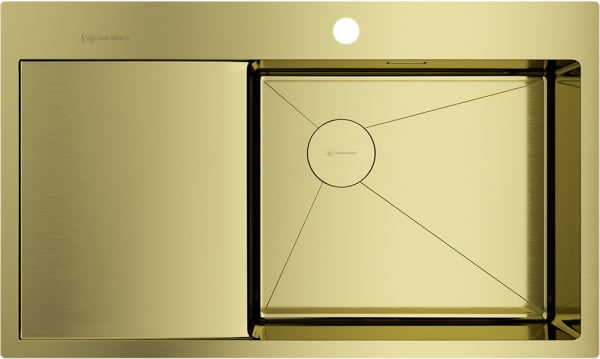 Мойка кухонная Omoikiri Akisame 86-LG-R светлое золото, R