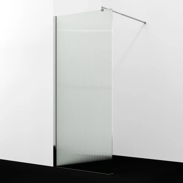 Душевая перегородка Wasserkraft Rur 30W 110 см, профиль хром, стекло рифленое