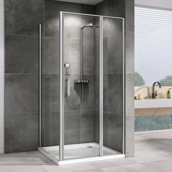 Душевой уголок Abber Sonnenstrand AG04100S-S85 100x85, профиль хром, стекло прозрачное